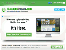 Tablet Screenshot of municipalimpact.com